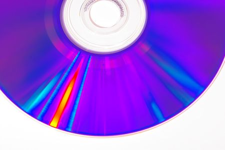A colorful close-up of a cd or dvd.の写真素材