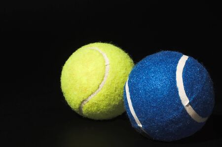 Felt covered tennis balls ready for sport.