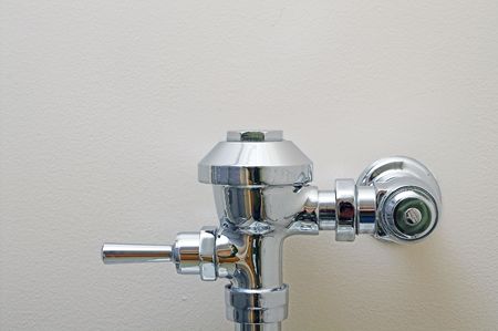 The handle of a heavy duty toilet.の写真素材