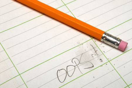 Oops mistake - Back to school concept