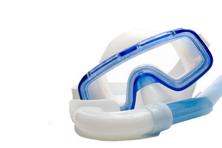 A snorkel and a diving mask for underwater adventures.の写真素材