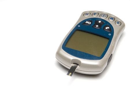 A diabetics test meter and finger prick device
