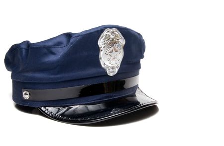 A New York City police officer's hat.の写真素材