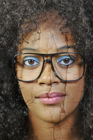 A woman suffering from a mental illness