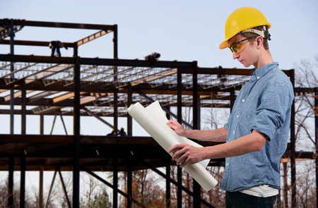 Male Construction Worker on a job site