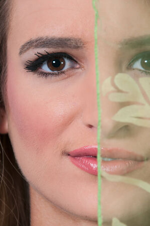 Young Beautiful Woman with a lovely smileの写真素材