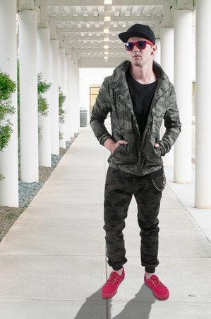 Attractive handsome American or European young manの写真素材