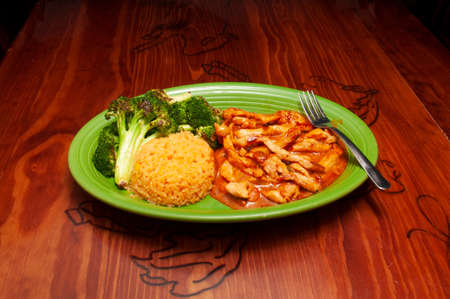 roasted chipotle hicken baked with love in the ovenの写真素材