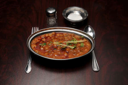 Authentic and traditional Indian cuisine food known as chana masala