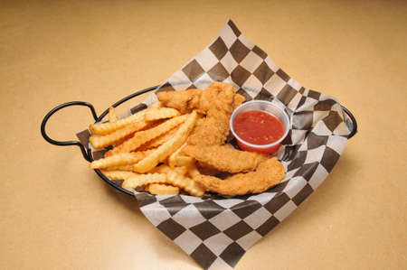 American cuisine dish known as chicken tendersの写真素材