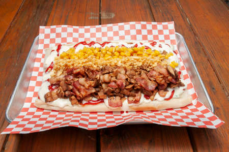 Delicious tex mex favorite known as chips and salsaの写真素材