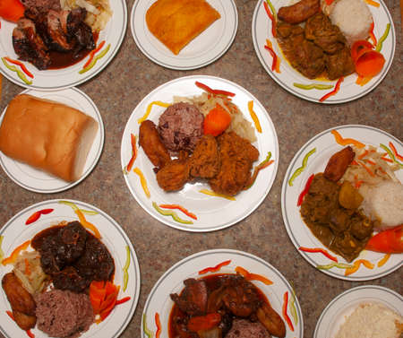 Delicious authentic and traditional caribbean Jamaican food