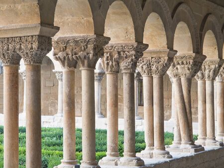 Cloister of Monasterio de Santo Domingo de Silos, Burgos, Spain の写真素材
