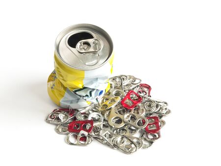 Pieces of can to recycle for good environment 