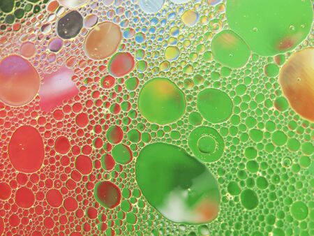 oil drops background with bright colors
