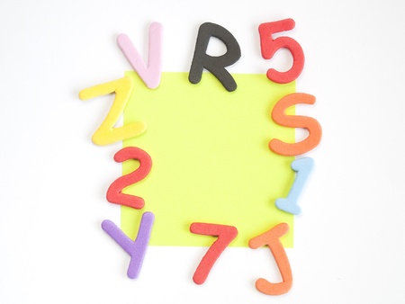 fund scrambled letters and numbers and colors