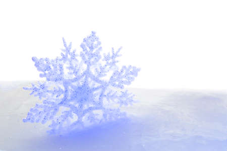recreation typical snow flake Christmas and Winter
