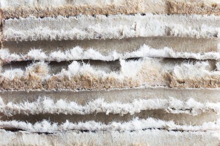Close up of stacked brown recycled carton 