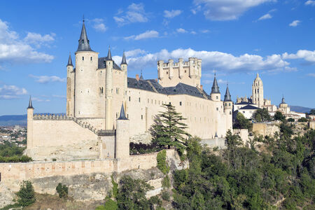 View of Alcazar Castle in Segovia, Spain のeditorial素材
