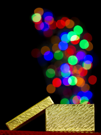 Box out of focus lightsの写真素材