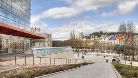 BURGOS, February 20: The Museum of Human Evolution in Burgos, Spain, on 20 February 2015. museum on the subject of human evolution, contains some of the most important human fossils Finds in the worldのeditorial素材