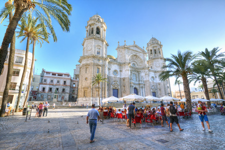 CADIZ, SPAIN.- June 21, 2015: Cadiz one of the oldest cities in Western Europe and With archaeological remains dating back 3,100 yearsのeditorial素材