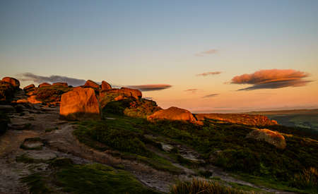 Lovely view from the hill. Landscape.