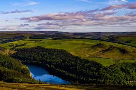 Lovely view from the hill. Landscape.