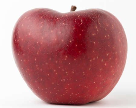 red apple isolated on whiteの写真素材