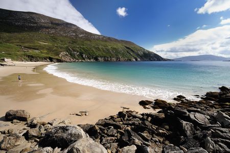 beautiful beach, Achill island,Irelandの写真素材