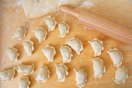 raw dumplingsの写真素材