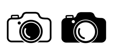 camera iconのイラスト素材