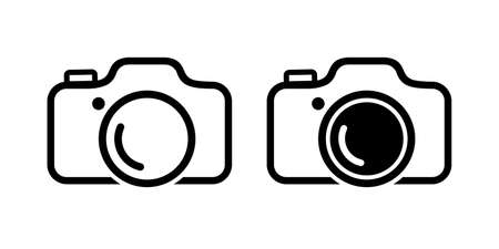 camera iconのイラスト素材