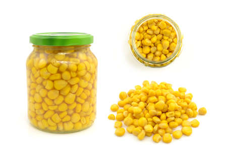 canned cornの写真素材