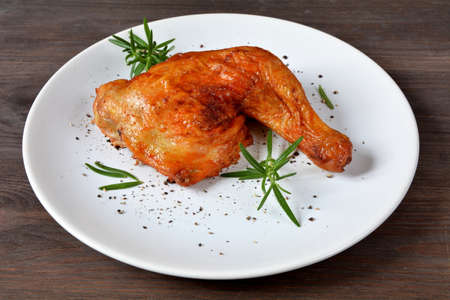 Roasted chicken legの写真素材