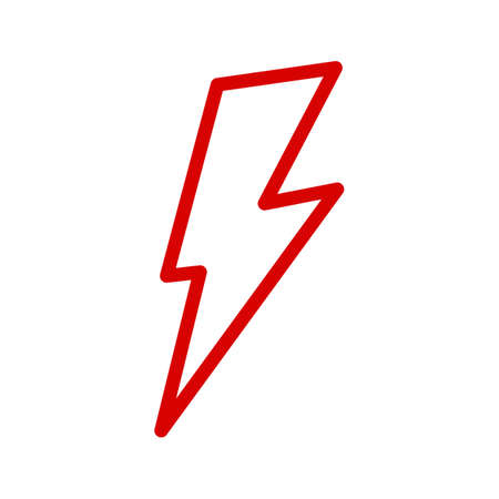 red flash iconのイラスト素材