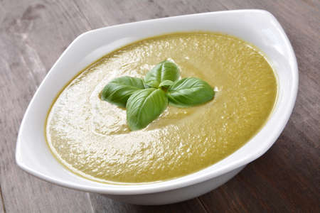 brocoli cream soupの写真素材