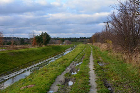 drainage ditchの写真素材