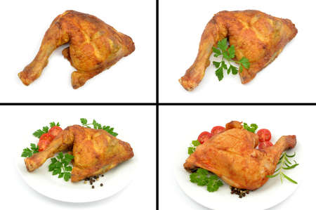 Roasted chicken legの写真素材