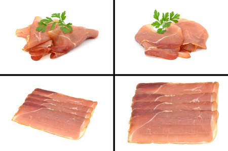 sliced hamの写真素材