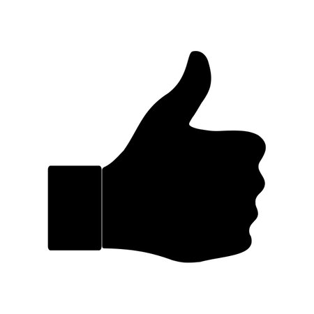 hand gesture icon on white backgroundのイラスト素材