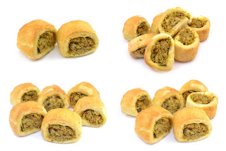 spring rolls with cabbage and mushrooms