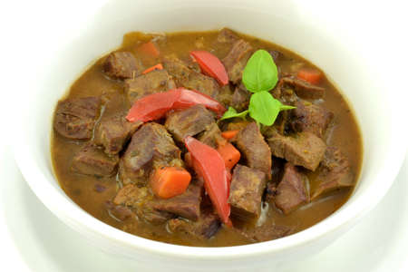 pork heart stewの写真素材