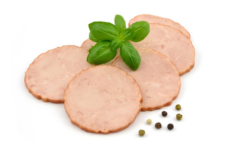 sliced ââsausageの写真素材