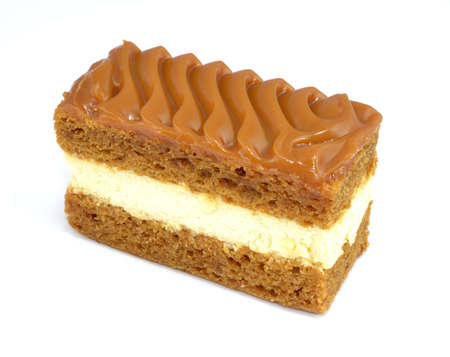 cake with fudge topping