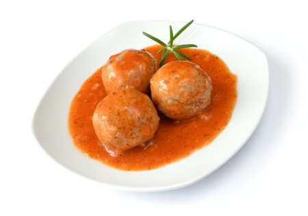 meatballs in tomato sauceの写真素材