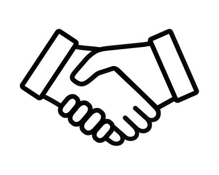 handshake iconのイラスト素材