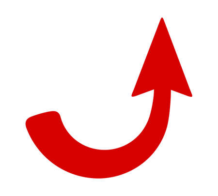 arrow on a white background