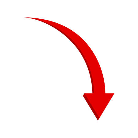 arrow on a white backgroundのイラスト素材