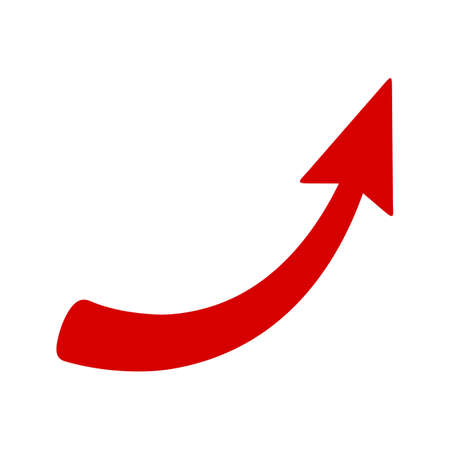 arrow on a white backgroundのイラスト素材